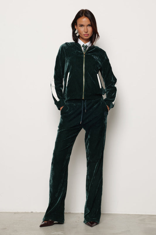 Pantalone FLAVOR in velluto Flare con coulisse più Ricamo art. RDA2507006094 Donna Relish Autunno Inverno 2025/2026