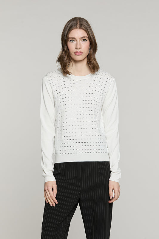 Maglia BROOKI manica lunga girocollo con baguette - RDA2602054038 - Relish Autunno/Inverno 2026