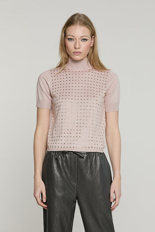 Maglia CRAIGE mezza manica collo vulcano con baguette - RDA2602054039 - Relish Autunno/Inverno 2026