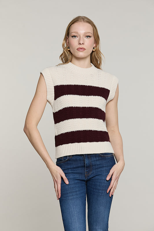 Maglia SYL senza maniche righe - RDA2602529052 - Relish Autunno/Inverno 2026