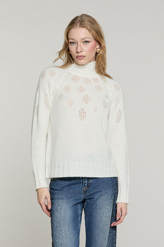 Maglia AMSTERDAM manica lunga collo vulcano con rotture - RDA2602634063 - Relish Autunno/Inverno 2026