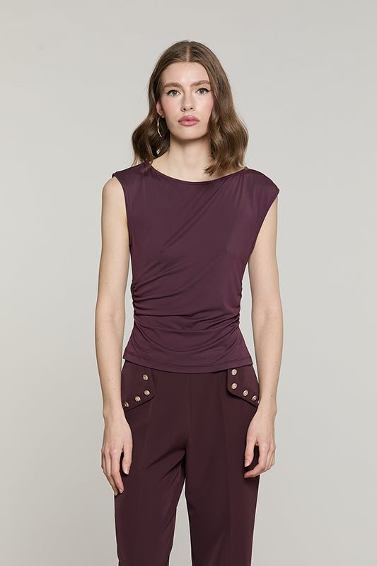 Blusa TRATTO senza maniche con arriccio fianchi - RDA2603652025 - Relish Autunno/Inverno 2026