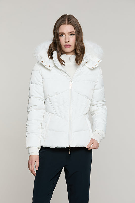 Piumino BAINTI manica lunga con polsi + cappuccio + ecopelliccia + zip + ts - RDA2605009023 - Relish Autunno/Inverno 2026