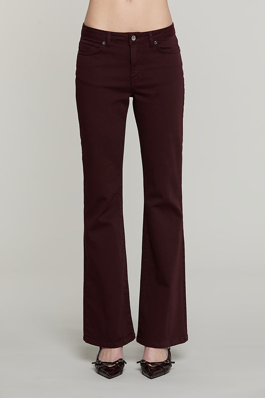 Panta SCHIFFER_COLOR v.media 5 ts flaire fit con logo strass tasche gabardine - RDA2607016016 - Relish Autunno/Inverno 2026