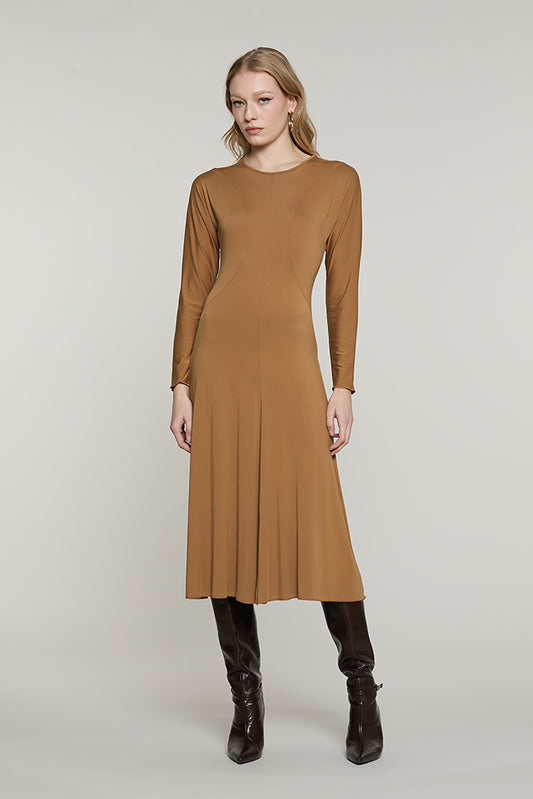 Abito VICTORYA midi manica lunga con impunture - RDA2609652029 - Relish Autunno/Inverno 2026