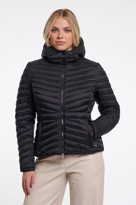 Piumino donna art. Uvi Rino & Pelle Black