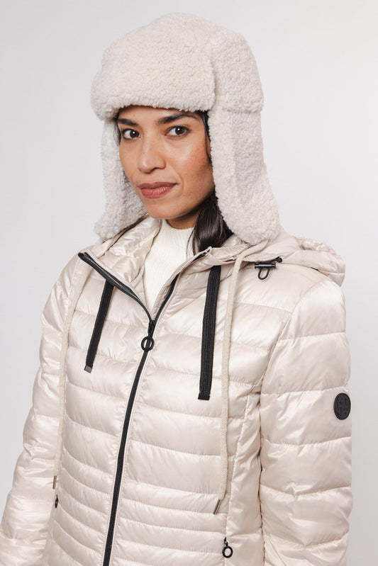 Cappello DIORA TEDDY HAT WITH CAP - Rino & Pelle - Autunno Inverno 2024/25 Birch - Denny Store