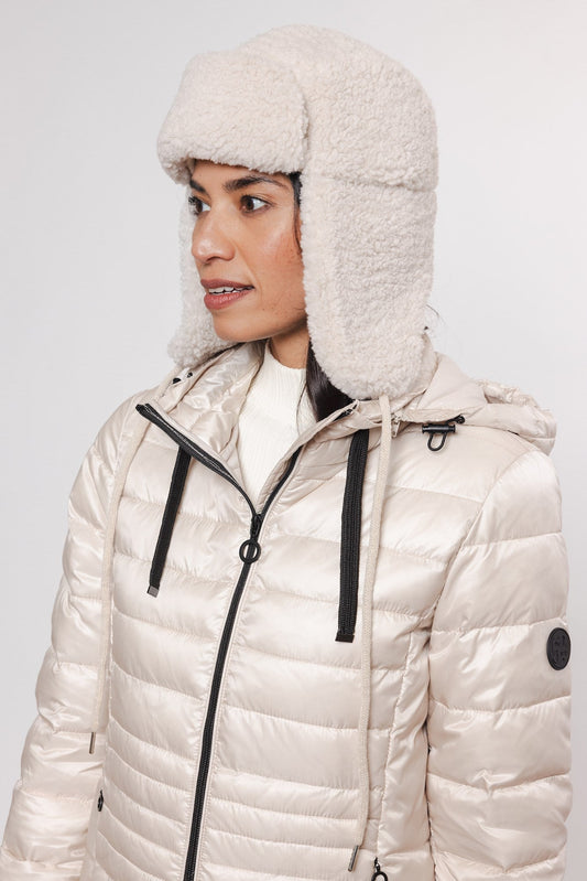 Cappello DIORA TEDDY HAT WITH CAP - Rino & Pelle - Autunno Inverno 2024/25 Birch - Denny Store