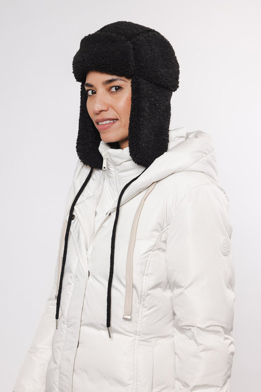 Cappello DIORA TEDDY HAT WITH CAP - Rino & Pelle - Autunno Inverno 2024/25 Black - Denny Store