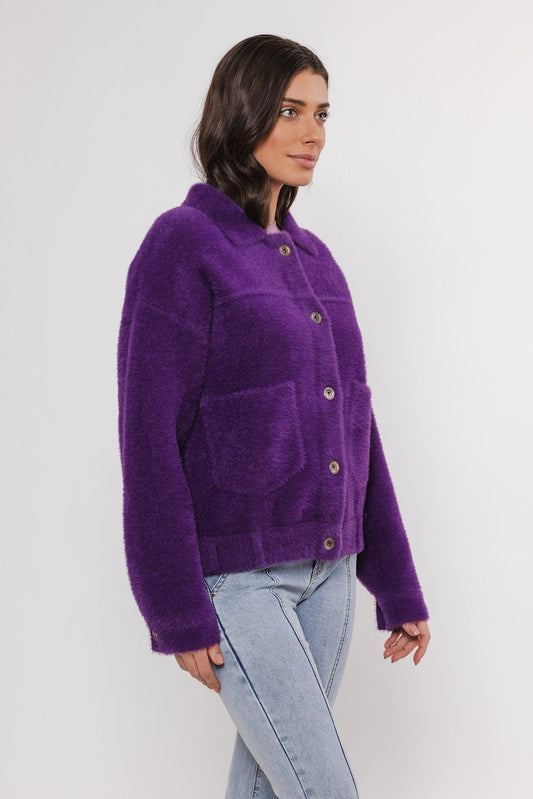 Giacca BUBBLY BOXY JACKET - Rino & Pelle - Autunno Inverno 2024/25 Purple - Denny Store