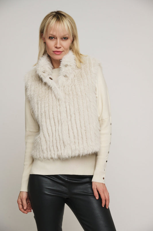 Gilet DAVA GILET WITH CLOSURE - Rino & Pelle - Autunno Inverno 2024/25 Birch - Denny Store