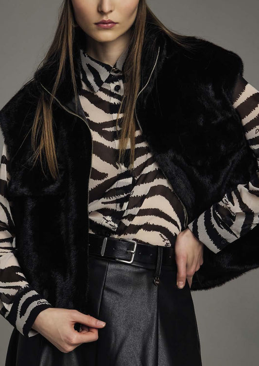 Gilet Ecopelliccia donna - art. 621nd39002 - Denny Rose Autunno Inverno 2026
