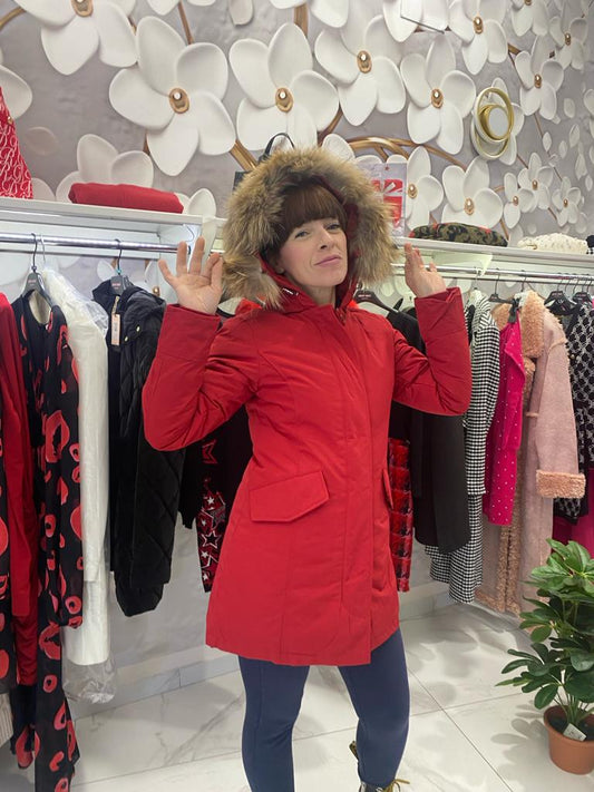 Piumino con cappuccio donna Autunno Inverno 2023 A570 no brand - Denny Store Italia