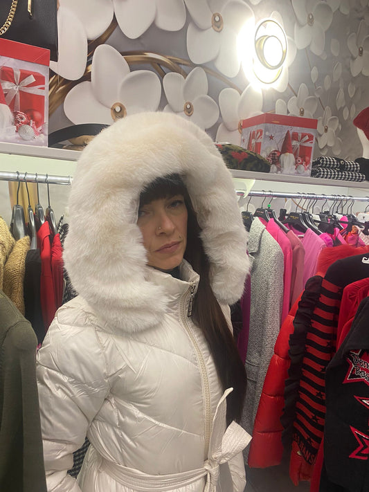 Piumino con cappuccio donna Autunno Inverno 2023 A585 no brand - Denny Store Italia