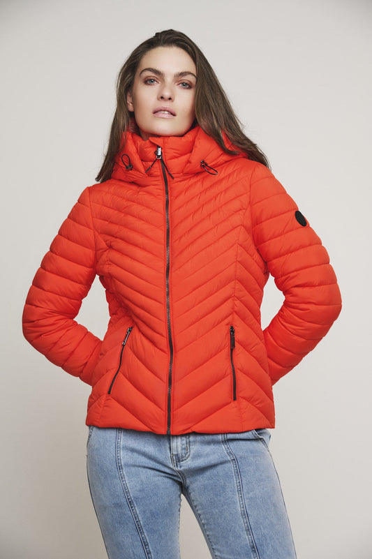 Piumino ERIN PADDED JACKET WITH DETACHABLE HOOD Rino & Pelle Autunno Inverno 2024/25 Tango - Denny Store