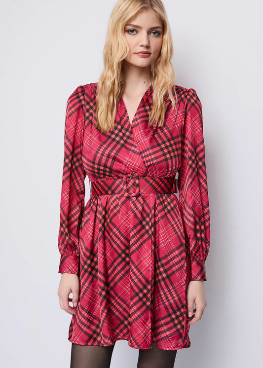 Abito corto con cintura - art. 521ND15009 - Denny Rose Autunno Inverno 2025/26