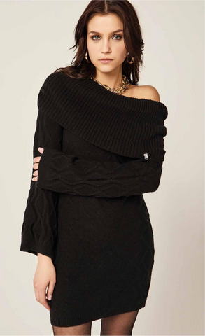 Abito midi manica lunga - art. 521ND13004  - Denny Rose Autunno Inverno 2025/26