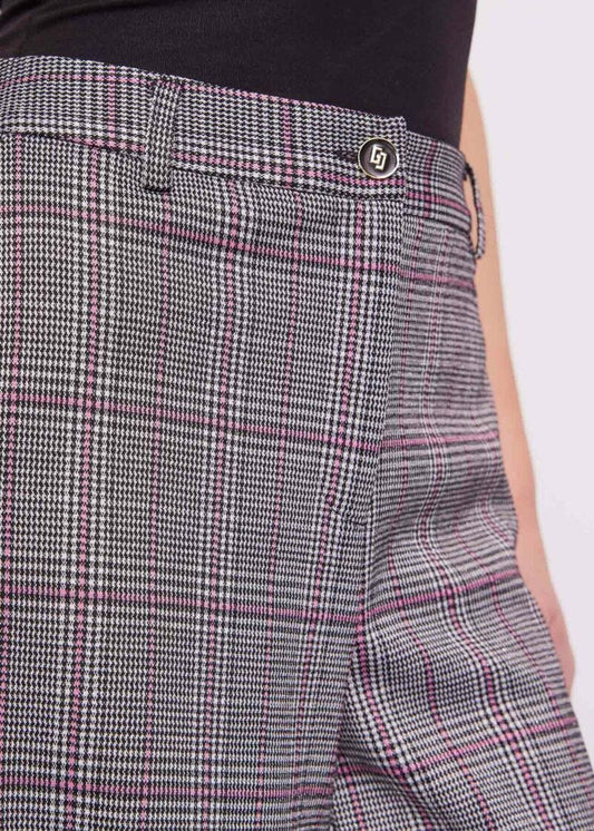 Pantaloni check jacquard art. 421BD24003 Donna Gaudi Jeans Autunno Inverno 2024/25