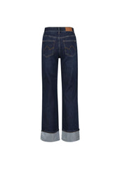 Jeans in misto cotone con risvolto con strass art. 421BD26003 Donna Gaudi Jeans Autunno Inverno 2024/25