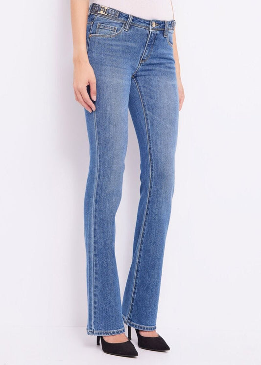 Jeans bootcut in denim di cotone art. 421BD26006 Donna Gaudi Jeans Autunno Inverno 2024/25