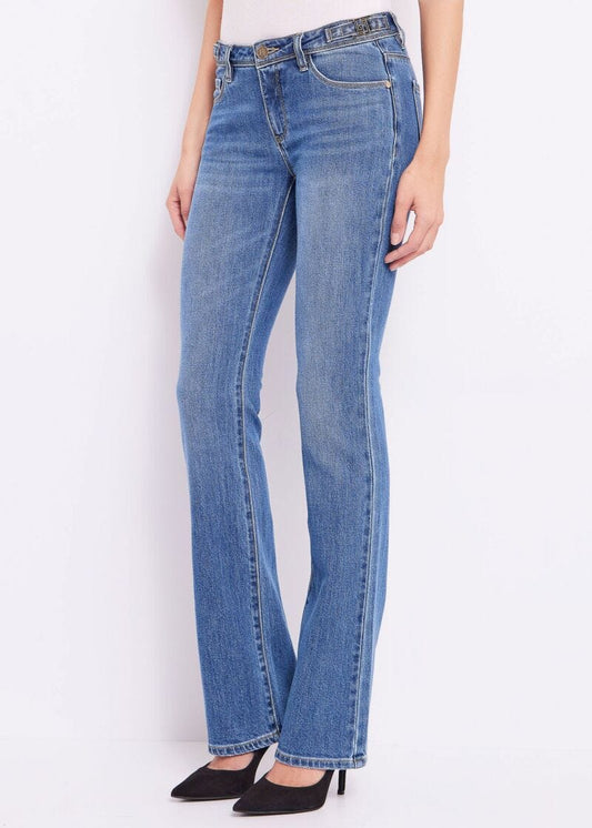 Jeans bootcut in denim di cotone art. 421BD26006 Donna Gaudi Jeans Autunno Inverno 2024/25