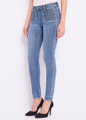 Jeggings push up in denim art. 421BD26016 Donna Gaudi Jeans Autunno Inverno 2024/25