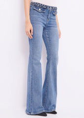 Jeans super flare in misto cotone art. 421BD26017 Donna Gaudi Jeans Autunno Inverno 2024/25