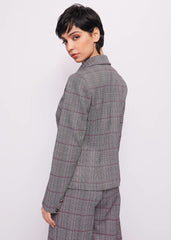 Blazer check jacquard art. 421BD34002 Donna Gaudi Jeans Autunno Inverno 2024/25