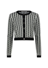 Cardigan in maglia jacquard alto art. 421FD53006 Donna Gaudi Jeans Autunno Inverno 2024/25