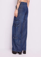 Pantalone Denim Tasconato - art. 421ND26005 - Denny Rose Autunno Inverno 2024/25 Donna