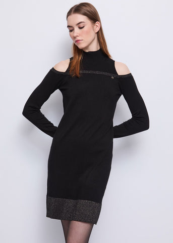 Abito da donna lurex con motivo cut-out - art. 521BD13003 - Gaudi Autunno Inverno 2025/26 Donna