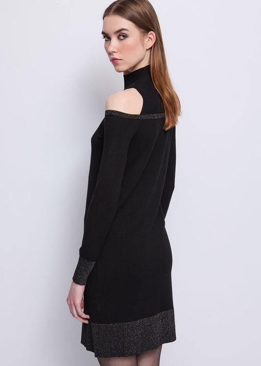 Abito da donna lurex con motivo cut-out - art. 521BD13003 - Gaudi Autunno Inverno 2025/26 Donna