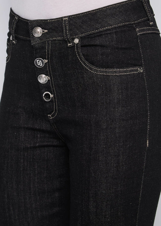 Jeans da donna con bottoni flare - art. 521BD26006 - Gaudi Autunno Inverno 2025/26 Donna
