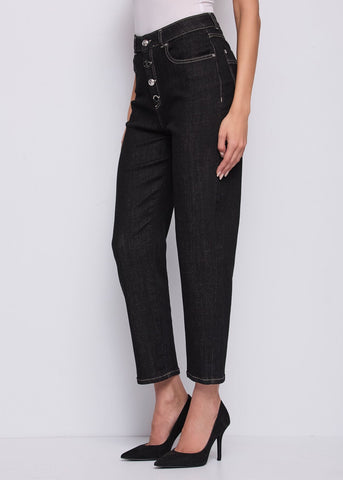 Jeans da donna a vita alta con bottoni - art. 521BD26007 - Gaudi Autunno Inverno 2025/26 Donna