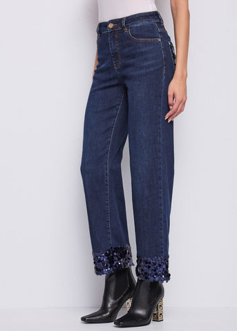 Jeans da donna wide leg in cotone used - art. 521BD26009 - Gaudi Autunno Inverno 2025/26 Donna