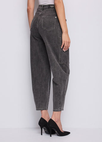 Jeans da donna cropped in cotone used - art. 521BD26010 - Gaudi Autunno Inverno 2025/26 Donna