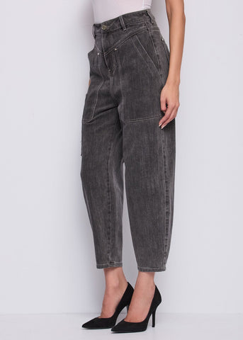 Jeans da donna cropped in cotone used - art. 521BD26010 - Gaudi Autunno Inverno 2025/26 Donna