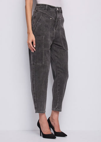 Jeans da donna cropped in cotone used - art. 521BD26010 - Gaudi Autunno Inverno 2025/26 Donna