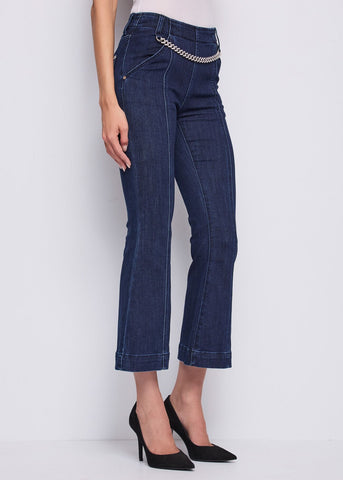 Jeans da donna cropped con catena - art.  521BD26013 - Gaudi Autunno Inverno 2025/26 Donna