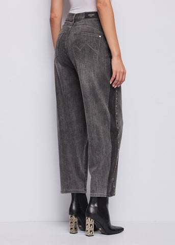 Jeans da donna a vita alta in cotone used - art.  521BD26029 - Gaudi Autunno Inverno 2025/26 Donna
