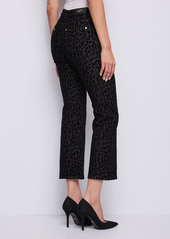 Jeans da donna in cotone con stampa flock animalier - art.  521BD26034 - Gaudi Autunno Inverno 2025/26 Donna