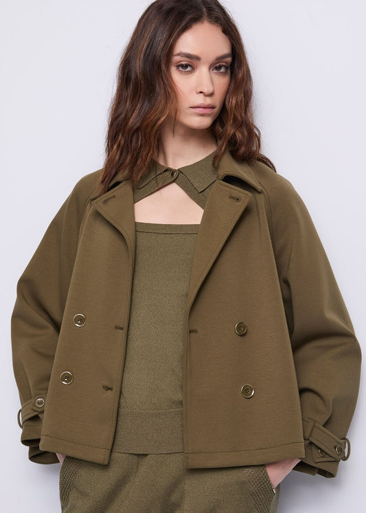 Caban da donna doppiopetto in cotone - art. 521BD34002 - Gaudi Autunno Inverno 2025/26 Donna