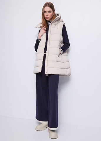 Gilet da donna con cappuccio e coulisse a catena - art. 521BD35008 - Gaudi Autunno Inverno 2025/26 Donna