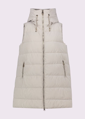 Gilet da donna con cappuccio e coulisse a catena - art. 521BD35008 - Gaudi Autunno Inverno 2025/26 Donna