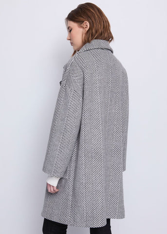 Cappotto da donna jacquard con revers - art. 521BD35027 - Gaudi Autunno Inverno 2025/26 Donna