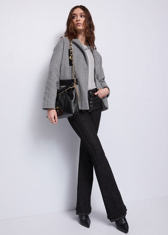 Giacca da donna jacquard con bottoni dorati - art. 521BD35028 - Gaudi Autunno Inverno 2025/26 Donna