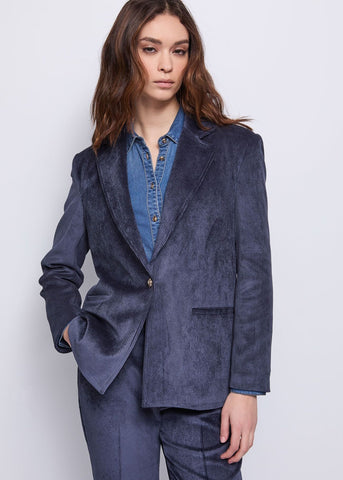Blazer da donna in velluto con bottone dorato - art. 521BD35031 - Gaudi Autunno Inverno 2025/26 Donna