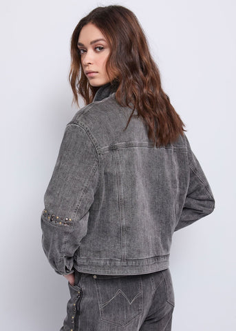 Giacca da donna in denim di cotone used - art. 521BD36003 - Gaudi Autunno Inverno 2025/26 Donna