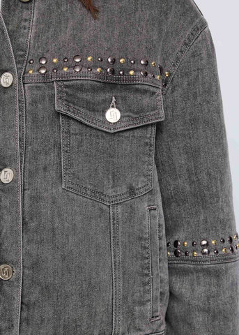 Giacca da donna in denim di cotone used - art. 521BD36003 - Gaudi Autunno Inverno 2025/26 Donna