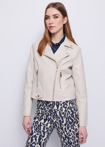 Giacca biker da donna con revers e zip - art. 521BD38002 - Gaudi Autunno Inverno 2025/26 Donna